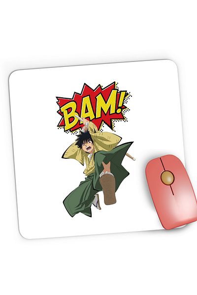 OEM Mousepad Gaming Rurouni Kenshin Yahiko Boom Manga Katana, 21x19 cm