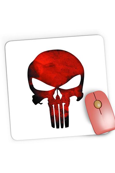 OEM Mousepad Gaming Predator Punisher Skull Craniu Daredevil, 21x19 cm