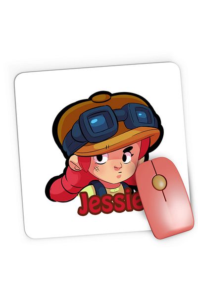 OEM Mousepad Gaming Brawl Stars Jessie Automatic Ponytails Supercell, 21x19 cm