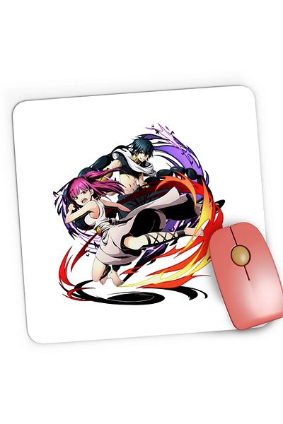 OEM Mousepad Gaming Magi The Labyrinth of Magic Morgiana Fight Judar, 21x19 cm