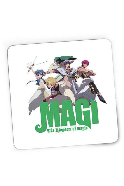 OEM Mousepad Gaming Magi The Labyrinth of Magic Team Alladin Alibaba Sinbad Magic Anime, 21x19 cm
