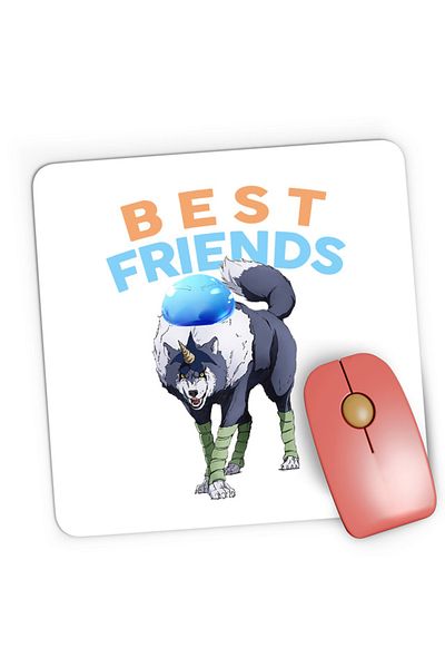 OEM Mousepad Gaming TenSura Slime Isekai Ranga Rinmuru Friends Dog, 21x19 cm