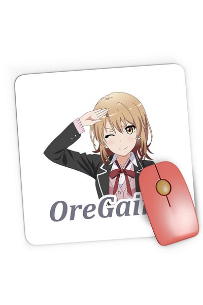 OEM Mousepad Gaming OreGairu School Watari Wataru Mangaka Art, 21x19 cm