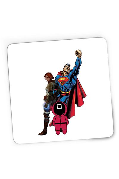 OEM Mousepad Gaming Squid Game Superman Witcher Triss Superpowers, 21x19 cm