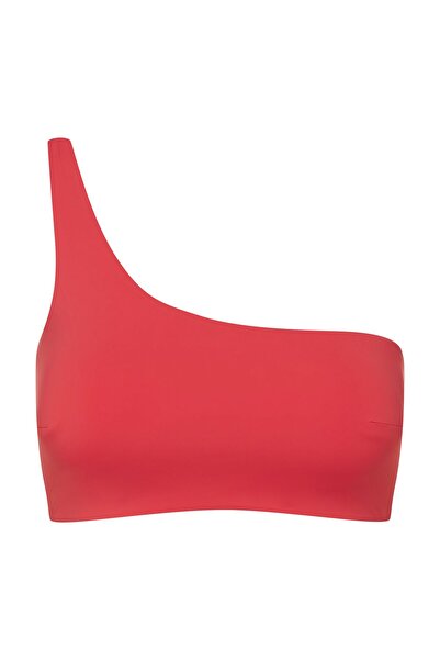ESOTIQ Non-Padded Bikini Top One Shoulder Swim Bralette Asymmetric Smooth Fabric | Firenze