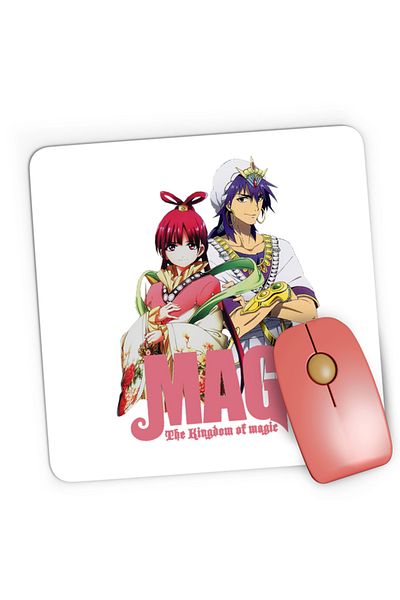 OEM Mousepad Gaming Magi The Labyrinth of Magic Kougyoku Queen Sinbad Cool, 21x19 cm