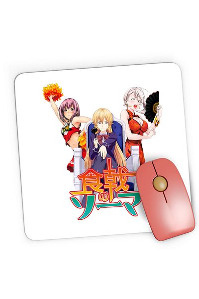 OEM Mousepad Gaming Food Wars Erina Alice Hisato Fan Anime Shokugeki, 21x19 cm