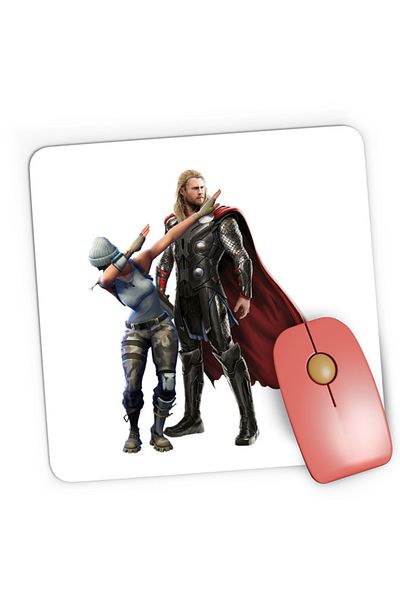 OEM Mousepad Gaming Fortnite Dub Meme Thor Hammer , 21x19 cm