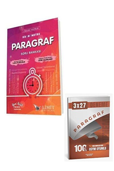 Anla Kazan Yayınları Limit 2026 8. Sınıf LGS Kronometre Paragraf Soru Bankası...