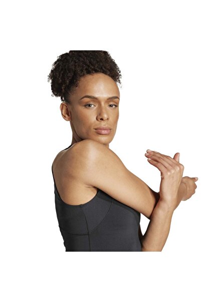 adidas TechFit Crop Kadın Siyah Yuvarlak Yaka Atlet