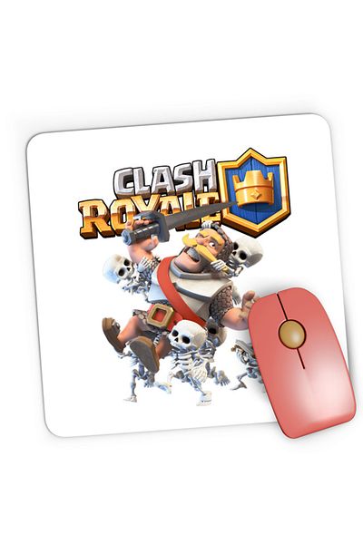 OEM Mousepad Gaming Clash Royale Skeleton Full Team Aggresive Plan Game, 21x19 cm