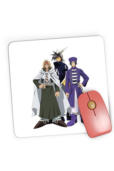 OEM Mousepad Gaming Hoshin Engi Chuuou Hiko Taikoubou God Manga Ryu Fujisaki Fantasy, 21x19 cm
