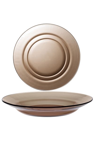 shumee Talerz głęboki Duralex LYS SEPIA brązowy 230 x 35 mm - zestaw 6 szt.