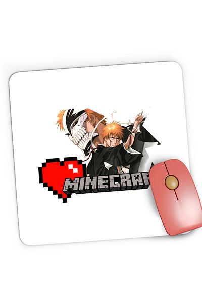 OEM Mousepad Gaming Bleach Ichigo Minecraft Legendary Player, 21x19 cm