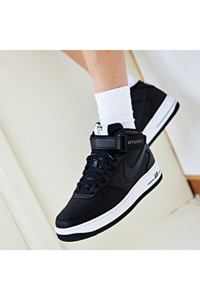 Nike Pantofi sport negri Air Force 1 Mid x Stüssy TUBI