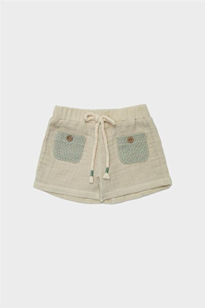 Layette Baby Boy Beige Shorts