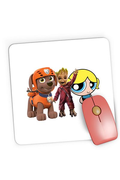 OEM Mousepad Gaming Baby Groot Bubble Paw Patrol Dog Blonde PowerPuff, 21x19 cm