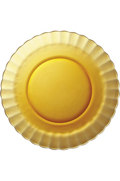 shumee Talerz deserowy Duralex PICARDIE AMBER pomarańczowy śr. 205 mm - zestaw 6 szt.