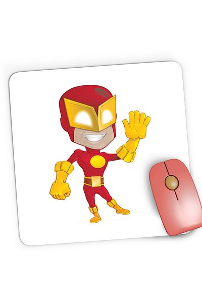 OEM Mousepad Gaming The Flash Superhero Cartoon Comics, 21x19 cm