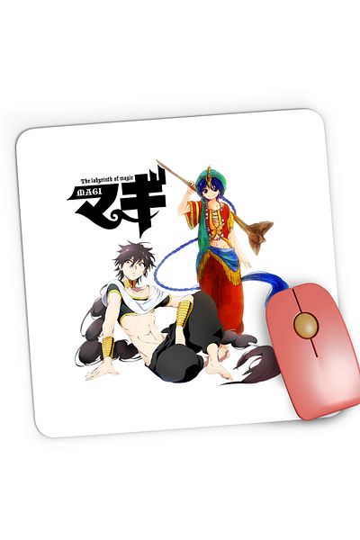 OEM Mousepad Gaming Magi The Labyrinth of Magic Alladin Judar Adventure, 21x19 cm