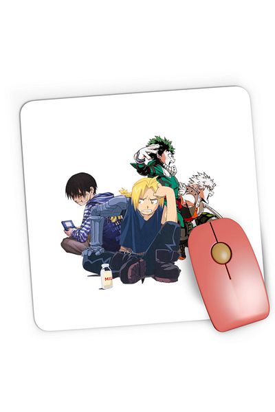 OEM Mousepad Gaming Btooom! Kou My Hero Academia Ikuzu Katsuki Milk Force Explosion, 21x19 cm