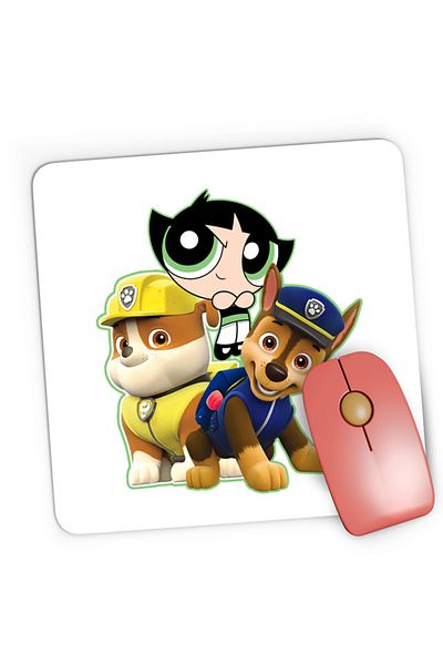 OEM Mousepad Gaming Paw Patrol Buttercup Powerpuff Girls Police Pup, 21x19 cm