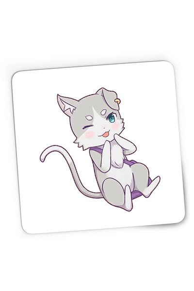 OEM Mousepad Gaming Re Zero Emilia's Cat Kawaii Magic Action Paranormal, 21x19 cm