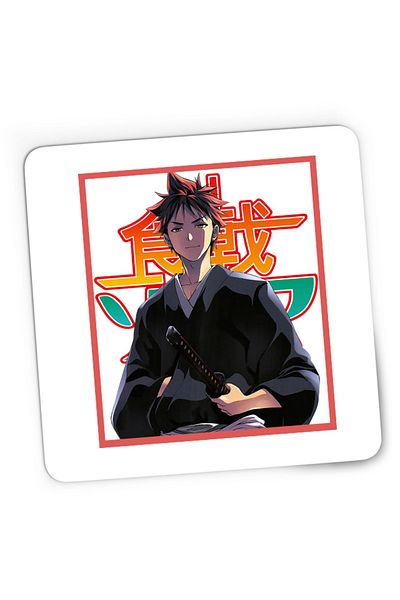 OEM Food Wars Souma Samurai Katana Otaku Gaming Mousepad, 21x19 cm