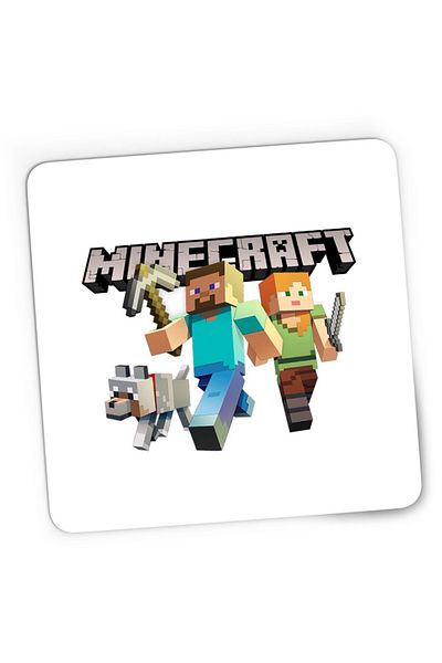 OEM Mousepad Gaming Minecraft Go Mining Gold Power Red Stone Farm, 21x19 cm