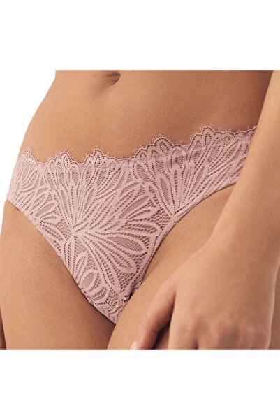 ESOTIQ Chiloți de damă cu dantelă florală și decupaje la spate, brazilian | Sapphire
