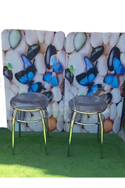 Teknor 2'li Tabure Krom Ayaklı