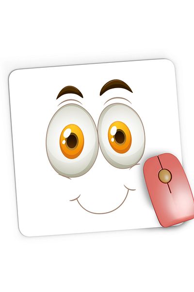 OEM Mousepad Gaming Roblox Twitter Platforme Studio Smiley Face, 21x19 cm