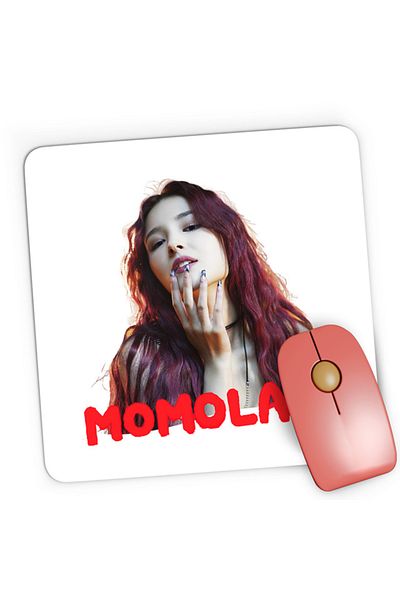 OEM Mousepad Gaming Momoland Red Head y K-Pop Idol Music, 21x19 cm