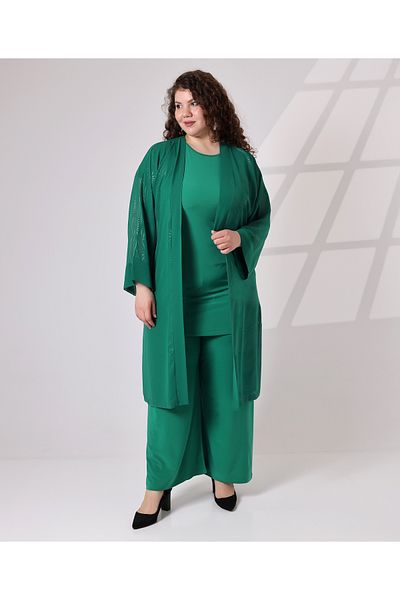 Fi'l Arz Fashion Patterned Chiffon Double Set