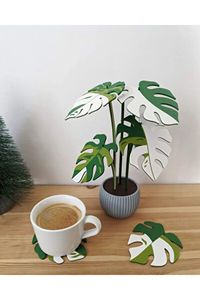 3D Set of 6 Coasters for Your Home Very Stylish Flower Look