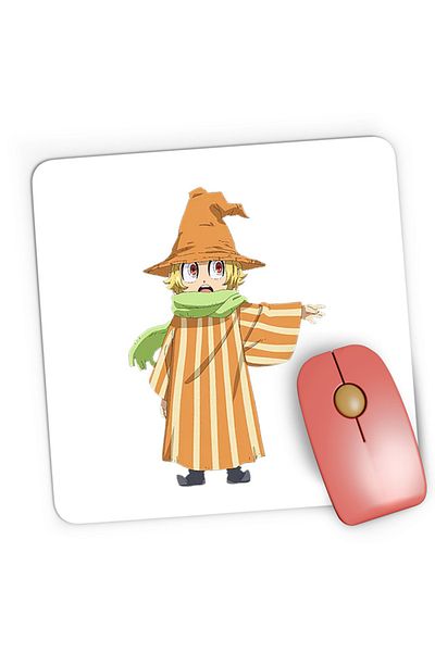 OEM Mousepad Gaming Muhyo Roji Page Klaus Magic Wizard Pumkin Chibi Animation Fantasy, 21x19 cm