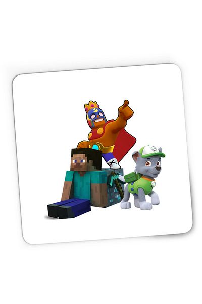OEM Mousepad Gaming Brawl Stars Player Minecraft Diamond Cube Paw Patrol Rocky, 21x19 cm