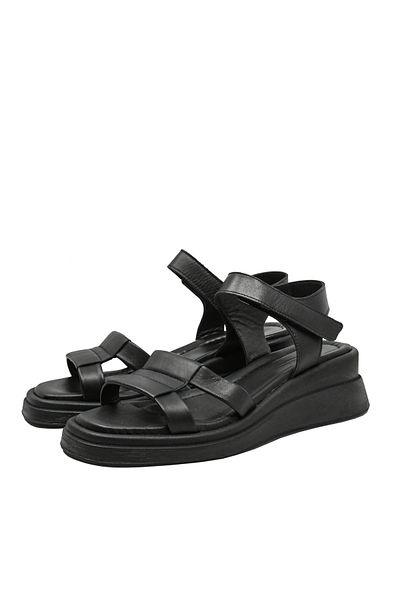 Anna Sandale damă casual Viotti negre, din piele naturală