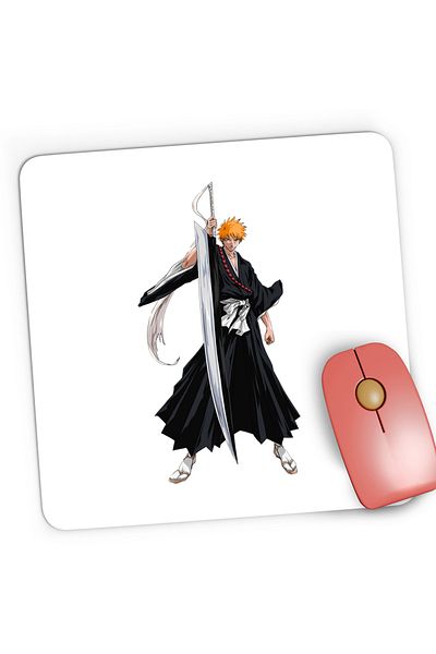 OEM Mousepad Gaming Bleach Ichigo Anime Death Japan Warrior, 21x19 cm