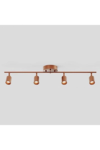 Rsylight Retro Mat Bakır Kaplama 180 Derece Hareketli Modern Spor 4 Lü Led Sp...