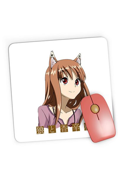 OEM Mousepad Gaming Spice And Wolf Holo Small Fox Furry Funimation, 21x19 cm