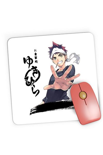 OEM Mousepad Gaming Food Wars Soma Hiragana Signature Horror, 21x19 cm