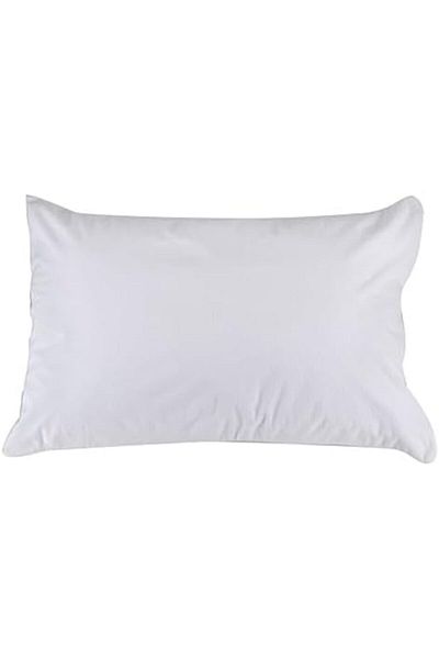 INFINI HOMES Soft Microfiber White Zipped Waterproof Pillow Protector Case for Home & Hotel (50 X 75