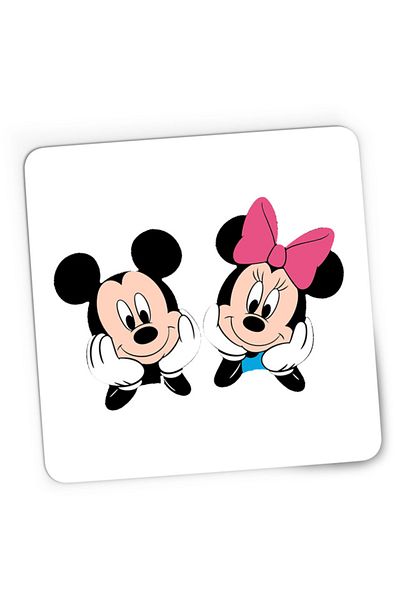 OEM Mousepad Gaming Mickey Mouse Minnie Couple Love Cute, 21x19 cm