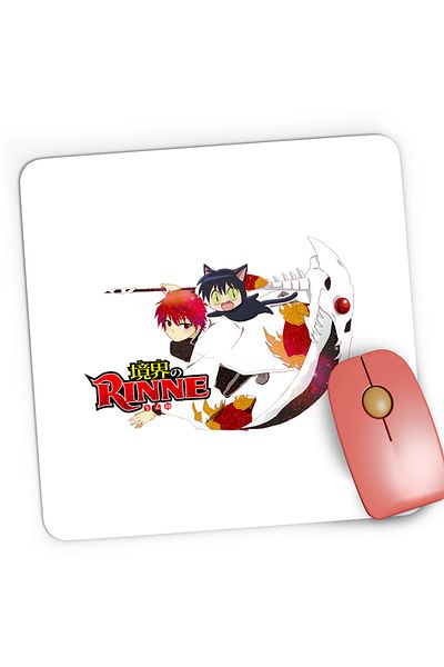 OEM Mousepad Gaming Rin-ne Rin Rokumon Cat Animekage, 21x19 cm