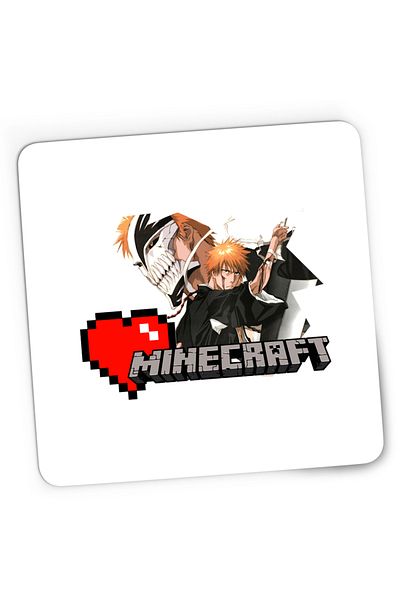 OEM Mousepad Gaming Bleach Ichigo Minecraft Legendary Player, 21x19 cm