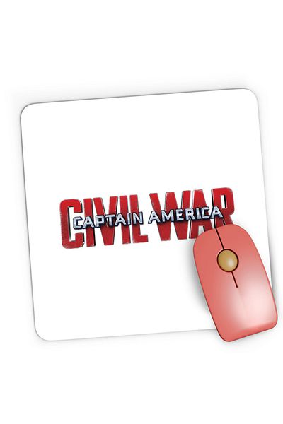 OEM Mousepad Gaming Captain America Logo Civil Avengers Nice Beautiful Bold, 21x19 cm