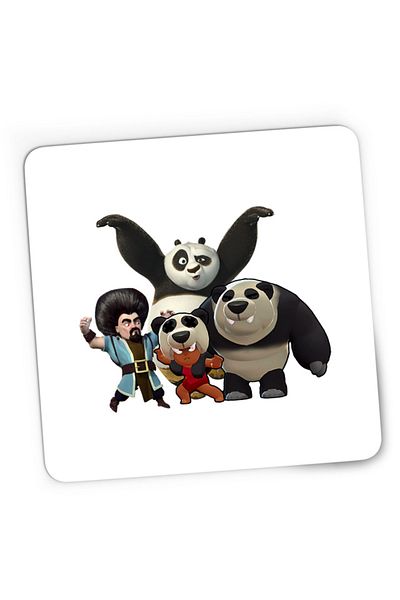 OEM Mousepad Gaming Brawl Stars Panda Arena Kung Fu Clash Royale Supercell, 21x19 cm