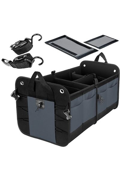 zola Trunk organizer 3 compartments, 10 pockets, 64 l, velcro fastening, handles, 60x37x32 cm