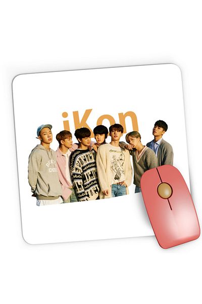 OEM Mousepad Gaming iKon Group Western Outfit Era ComeBack Live Stage Concert, 21x19 cm